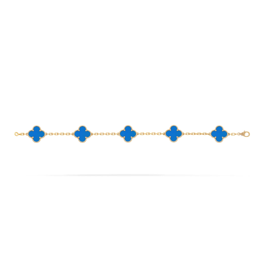 CLOVER | Blauer Armreif