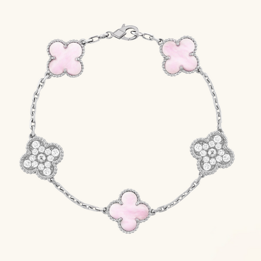 CLOVER | Pink/Silber Armband Prestige