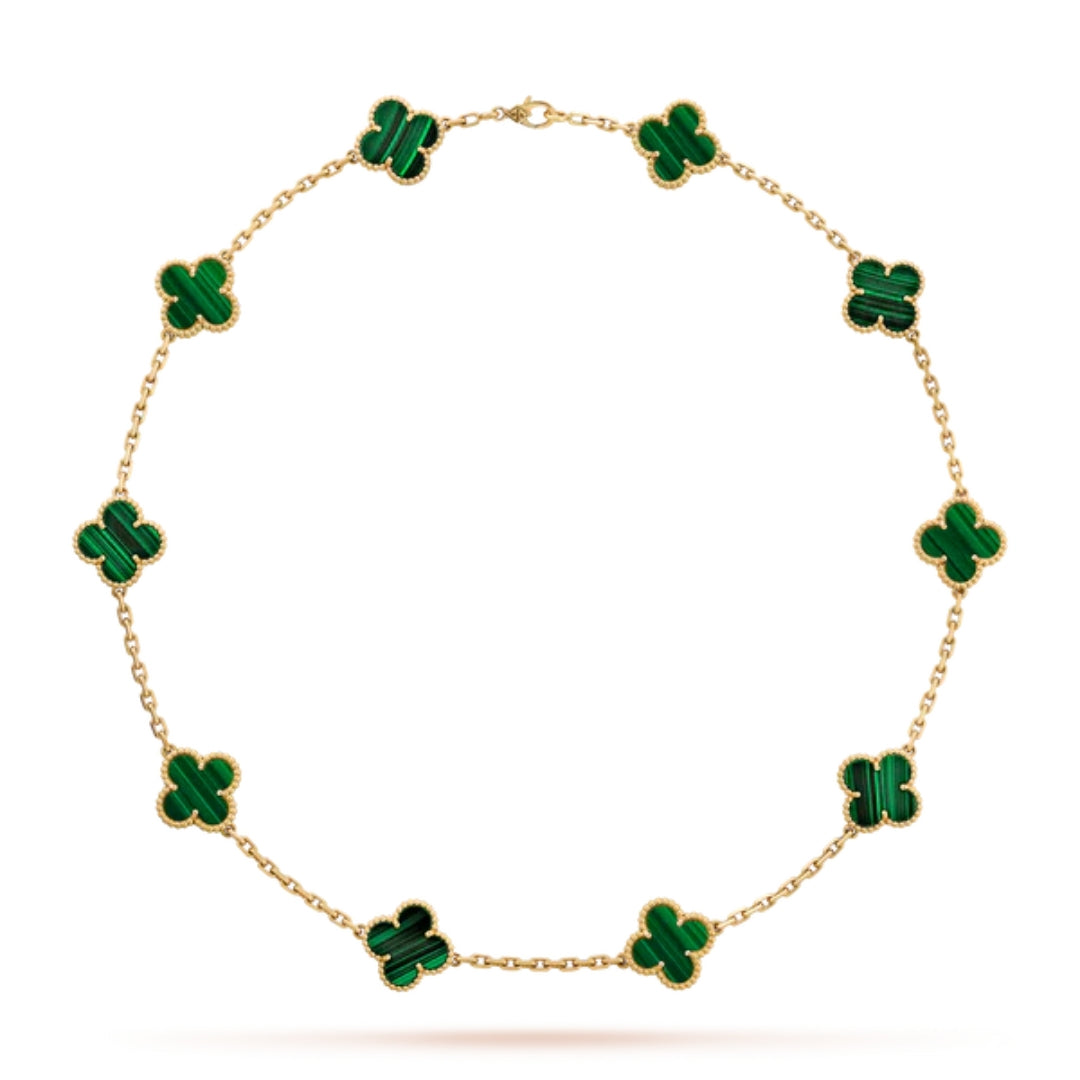 CLOVER | 10 Motive Grünes Halsband