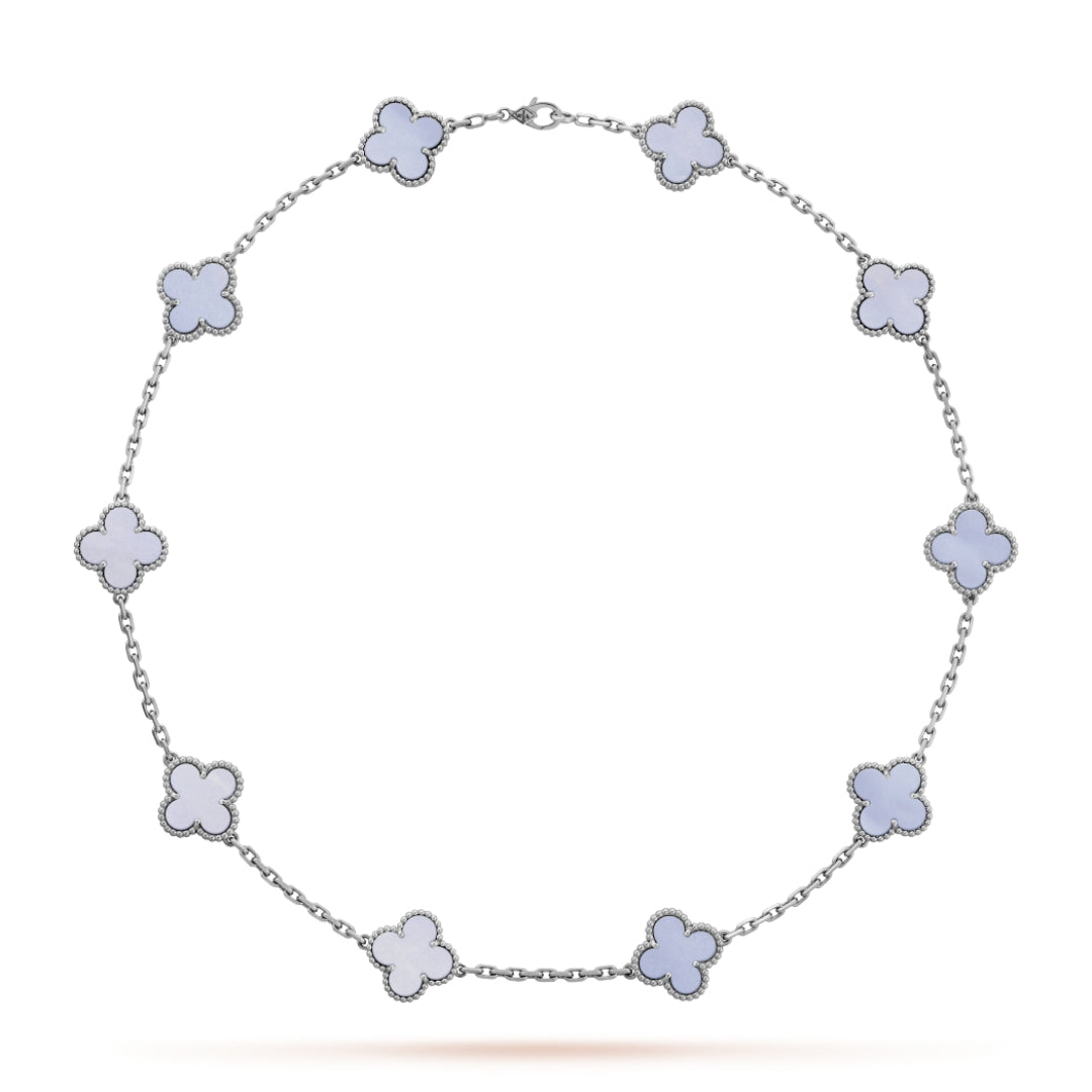 CLOVER | 10 Motive Lila Halskette