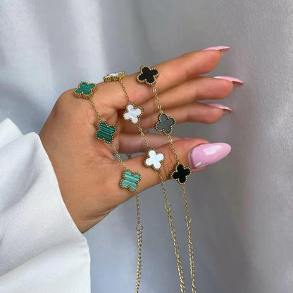 3-teilige Kleeblatt-Armband-Set